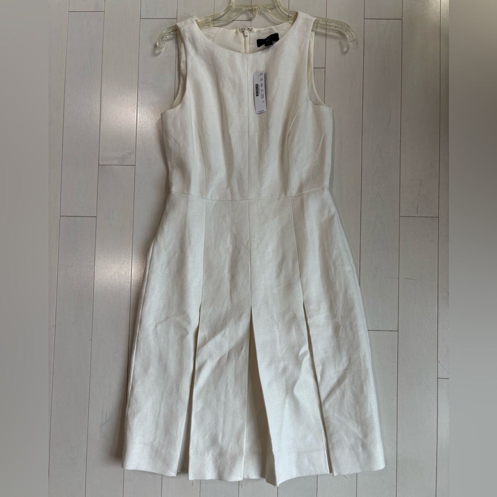J. Crew Cream Sleeveless Mini Dress
